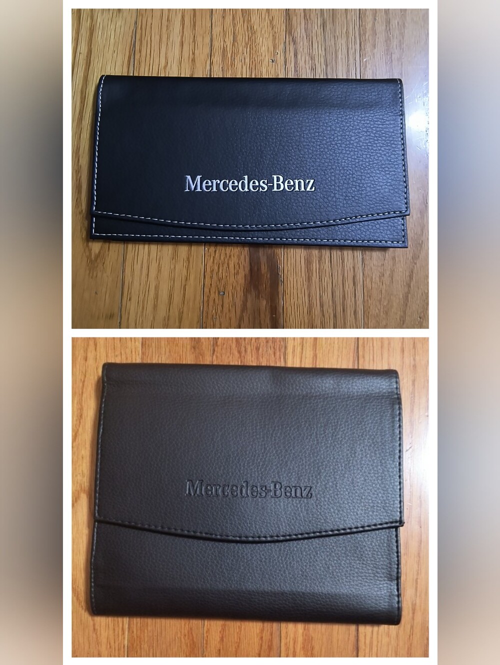 Bundle of Mercedes-Benz car wallet document holder and owners manual case